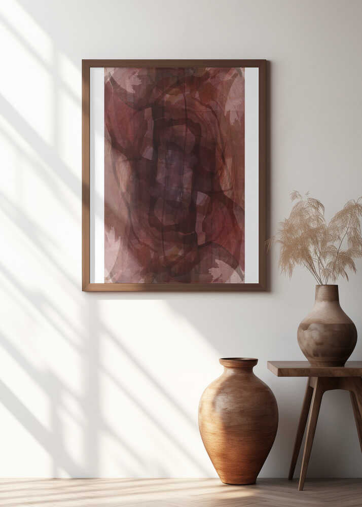 Muted Merlot: Organic Abstraction No.2