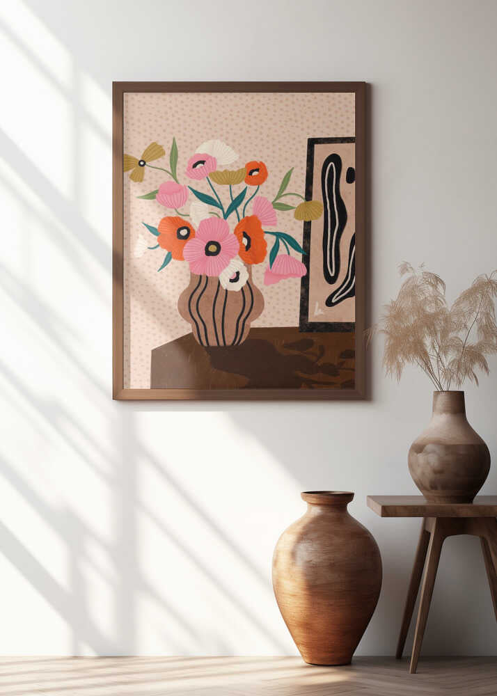 Flowers On Sideboard