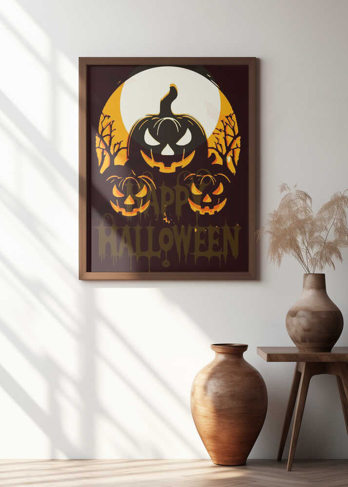 Jack-o'-Lantern Glow: A Spooky Night Scene