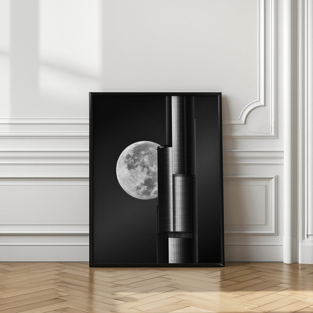 Art Prints of Super moon Burjkhalifa