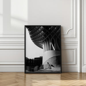 Art Prints of climbing over parasol