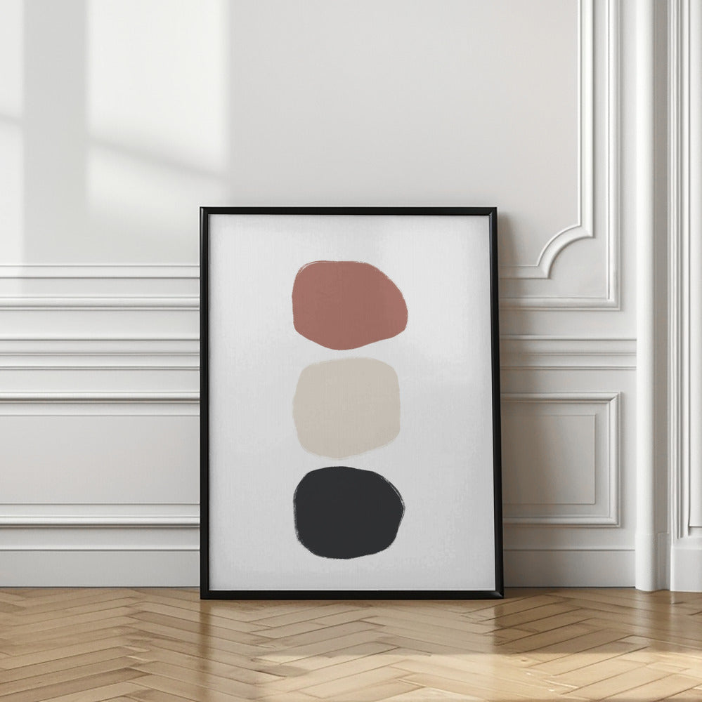 Art Prints of Three Stones - Coloured