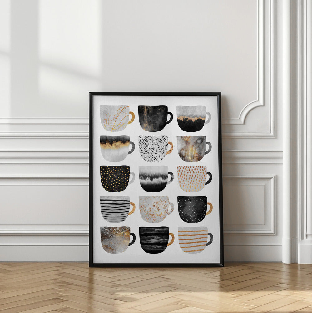 Art Prints of Pretty Coffee Cups