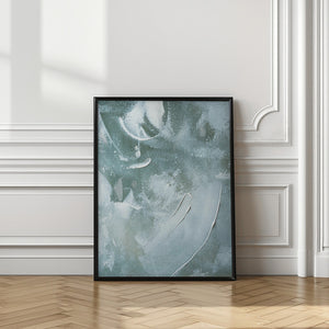 Art Prints of Green and White Acrylic No 4