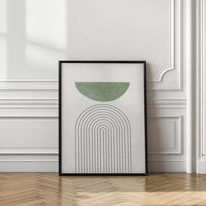 Art Prints of Green Moon No3.