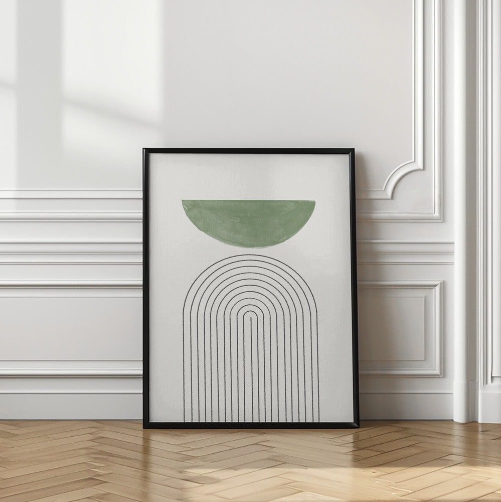 Art Prints of Green Moon No3.