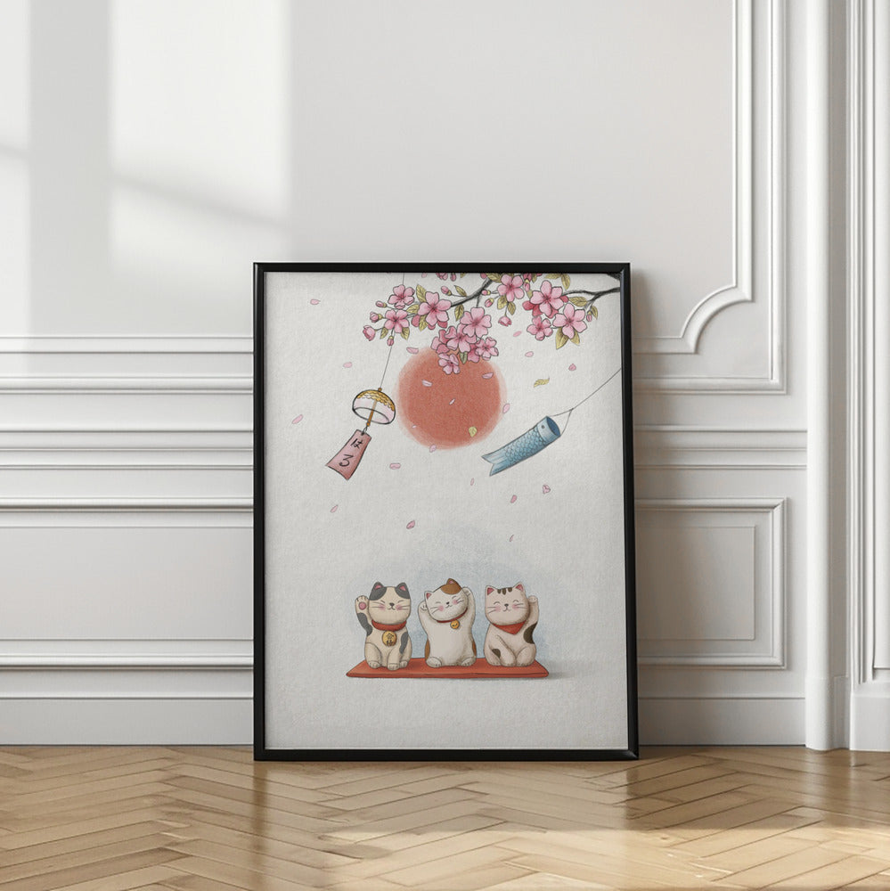 Canvas Art Print Lucky Cat