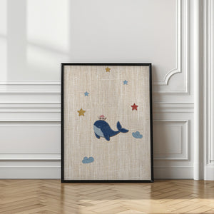 Art Prints of Cute Whale