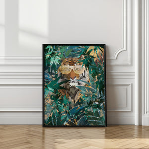 Canvas Art Print R&B Tiger in the jungle