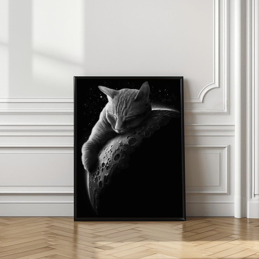 Canvas Art Print mooncat