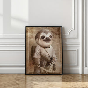 Canvas Art Print STUDENT SLOTH