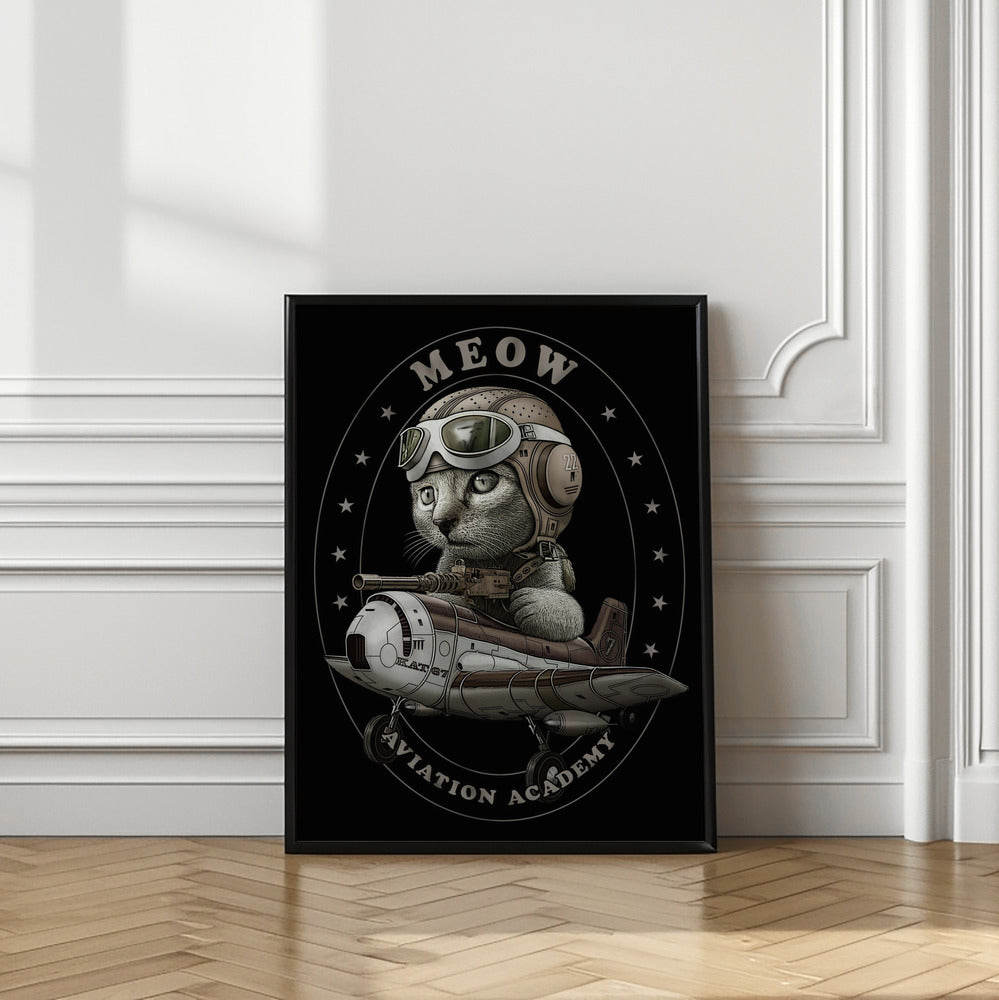 Canvas Art Print meow academy