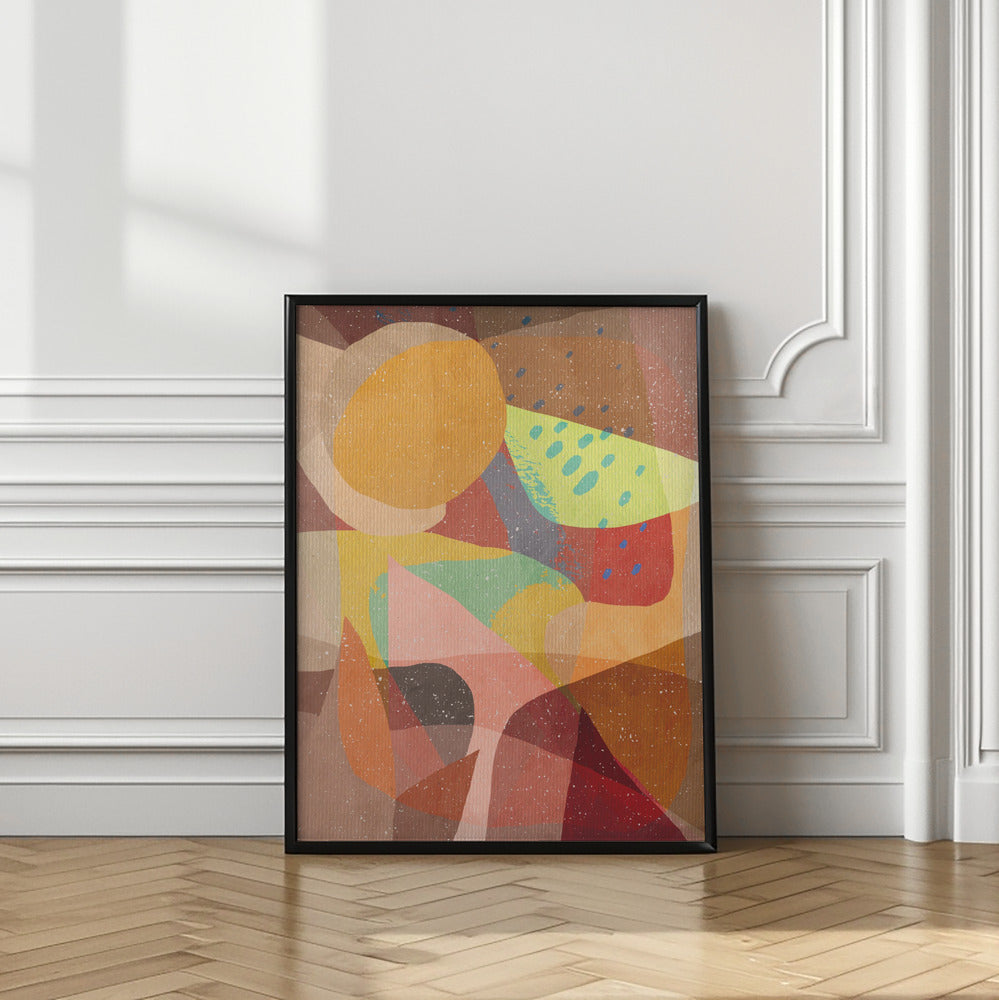 Art Prints of Pastel Shapes & Watermelon
