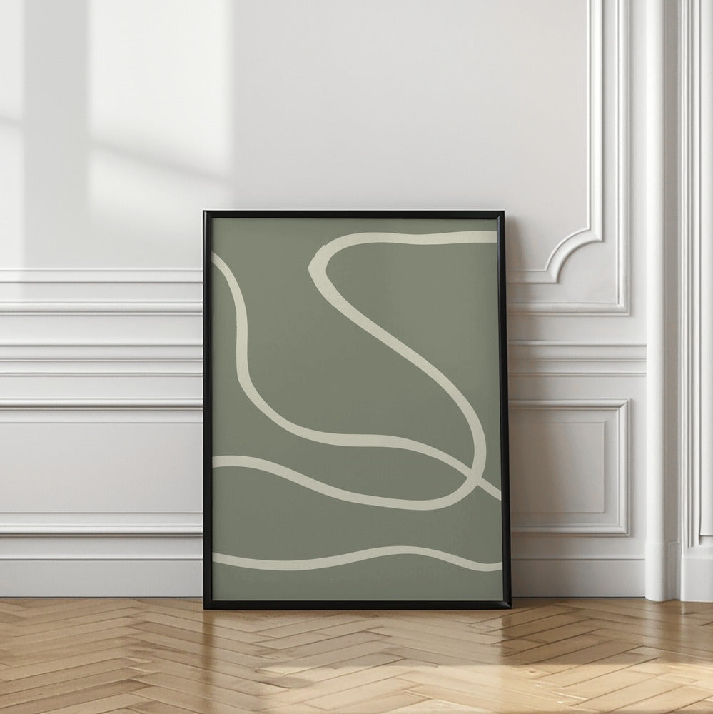 Art Prints of Green Lines 02