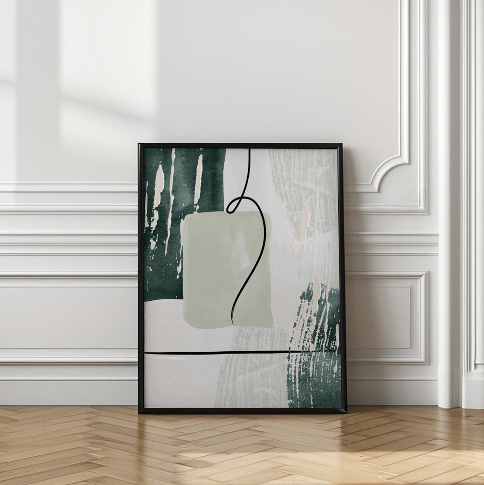 Art Prints of Abstract Shapes in Green-3