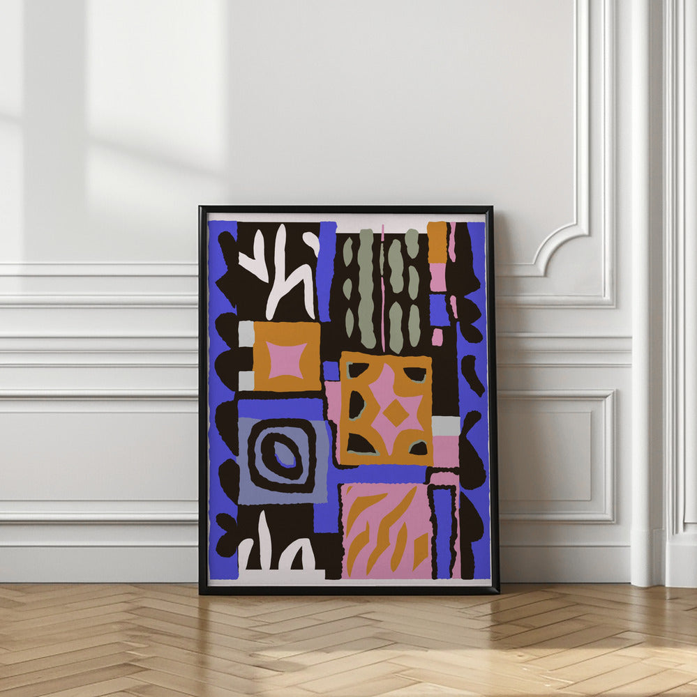 Art Prints of Purple Peru Pattern