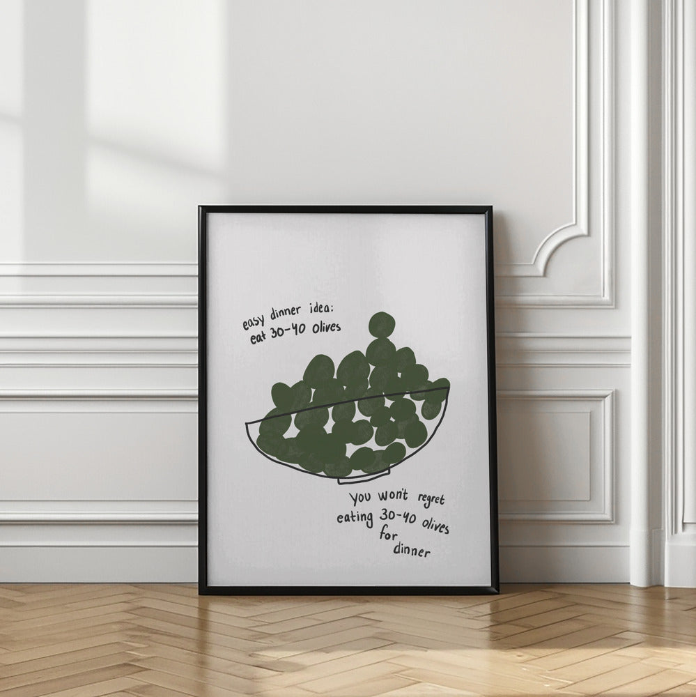 Art Prints of Olives for Dinner