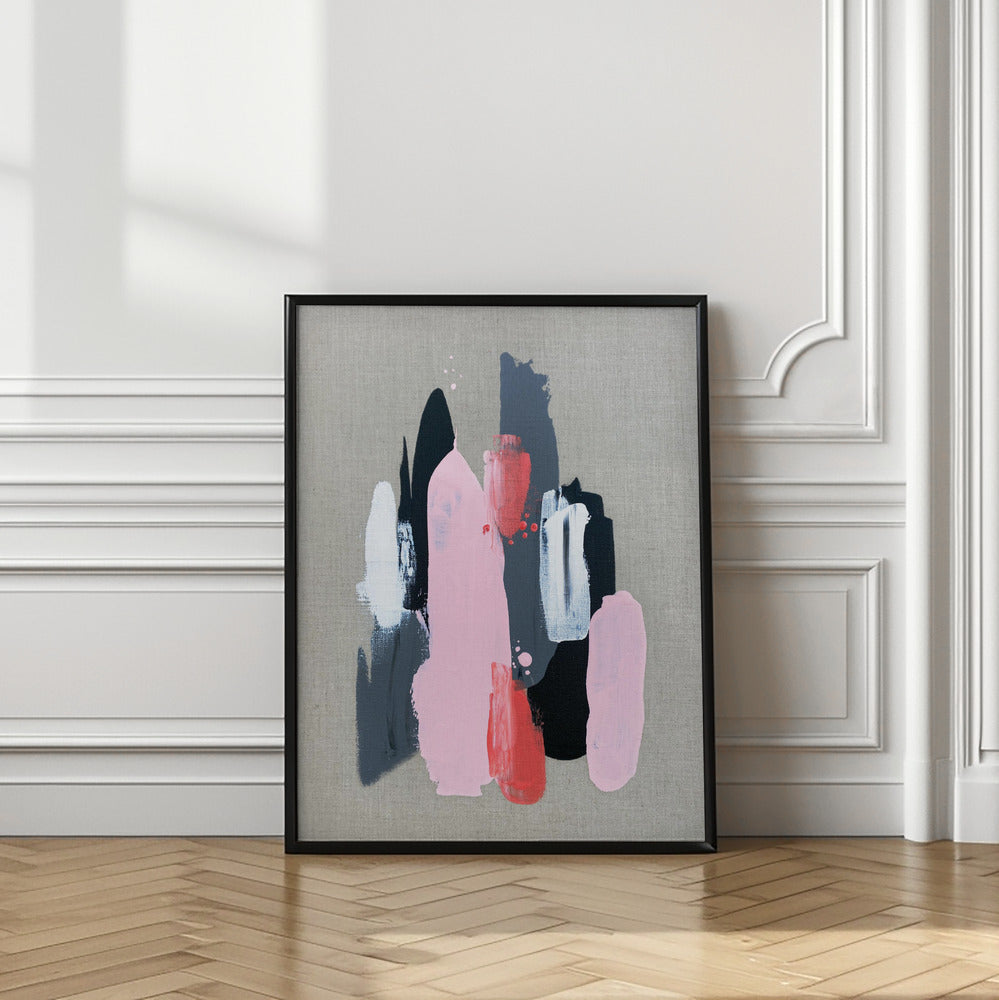 Art Prints of Pink Black and Grey 1
