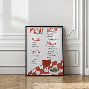 Art Prints of Italian Menu