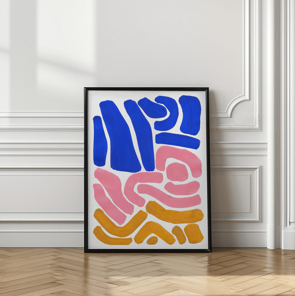 Art Prints of Pastel Tribal Maze