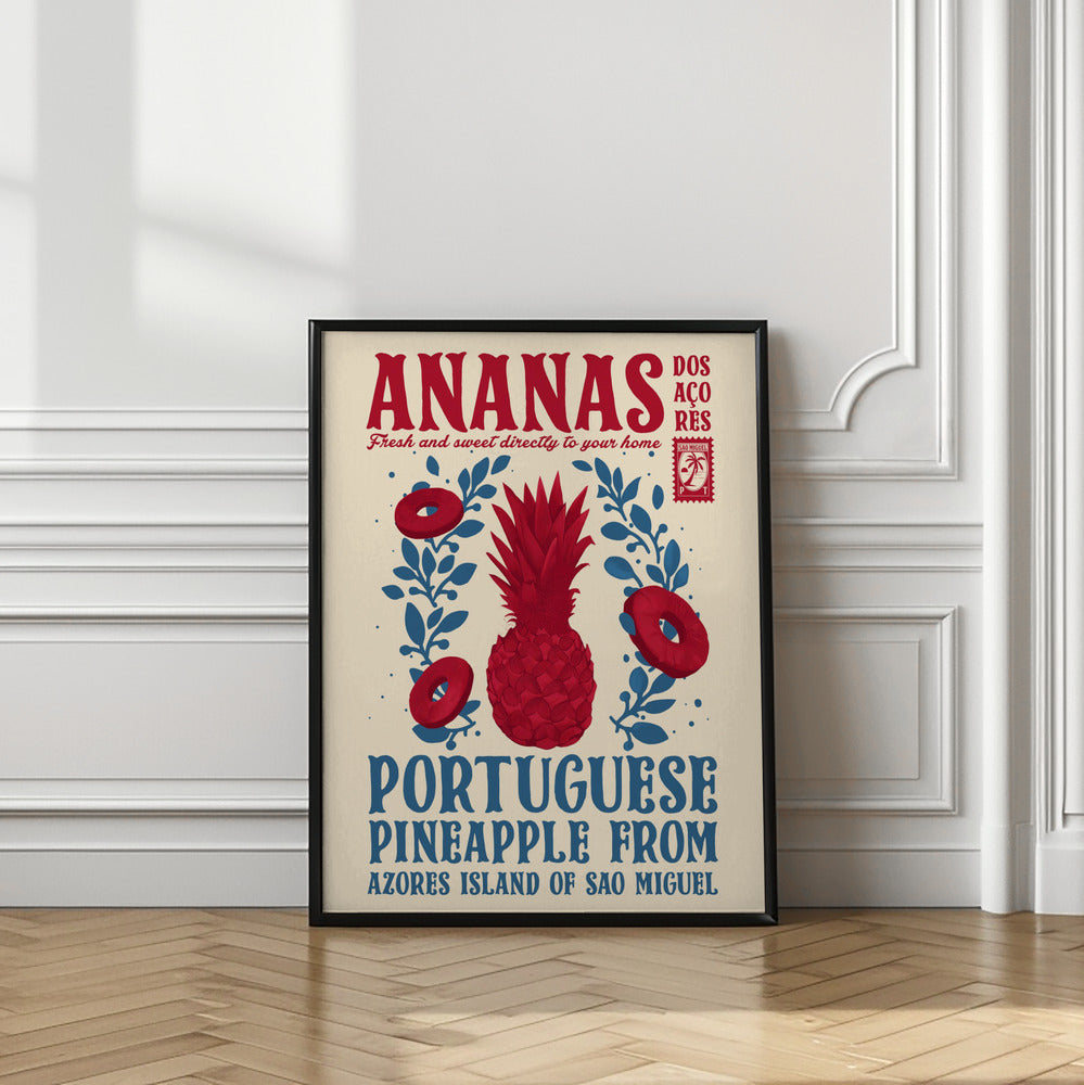 Art Prints of Pineapple kitchen print