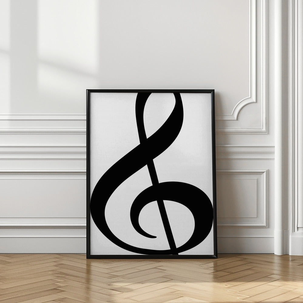 Art Prints of Big treble clef 1