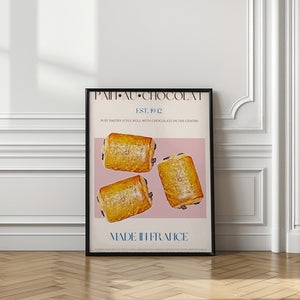 Art Prints of Pain Au Chocolat Print