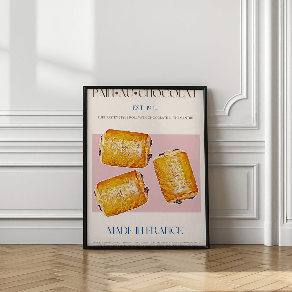 Art Prints of Pain Au Chocolat Print
