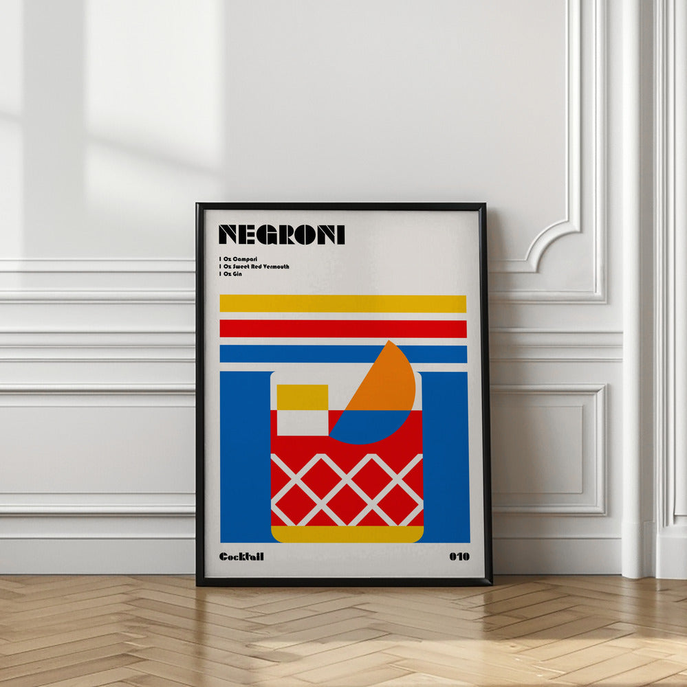 Art Prints of Negroni Bauhaus Cocktail