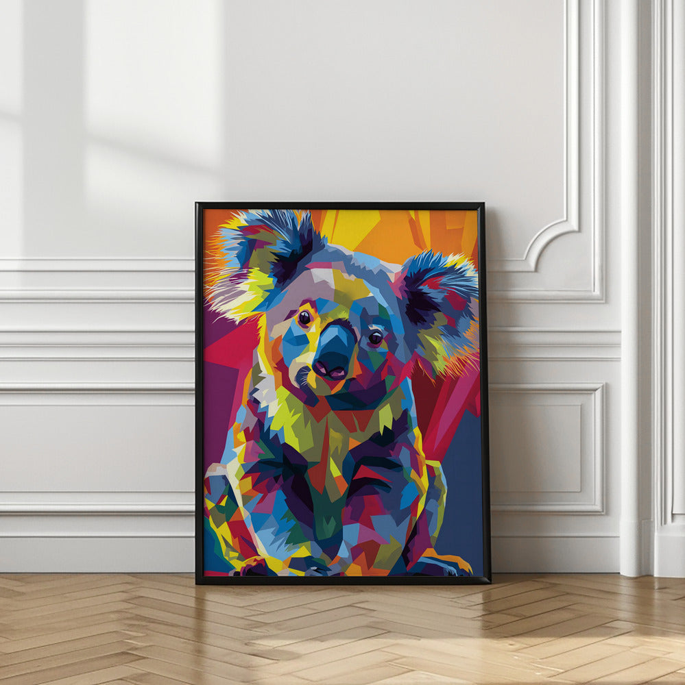 Art Prints of Koala WPAP