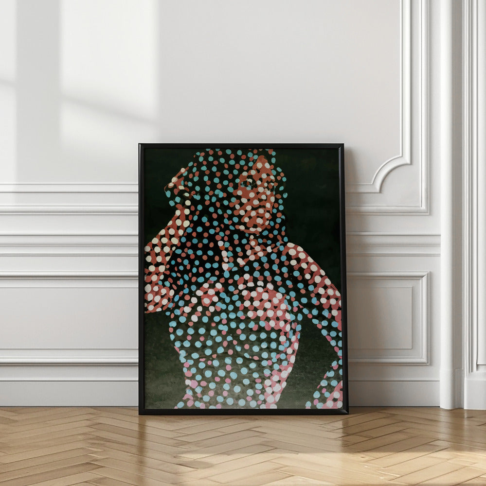 Art Prints of Woman in dots