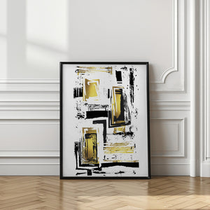 Art Prints of ABSTRACT ART Edgy Structures