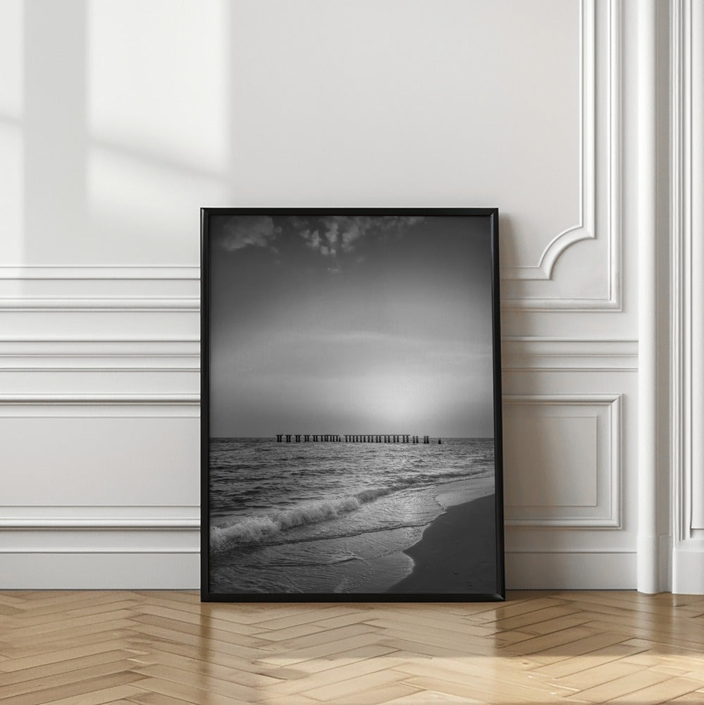 Art Prints of Gasparilla Island - Monochrome coastal impression