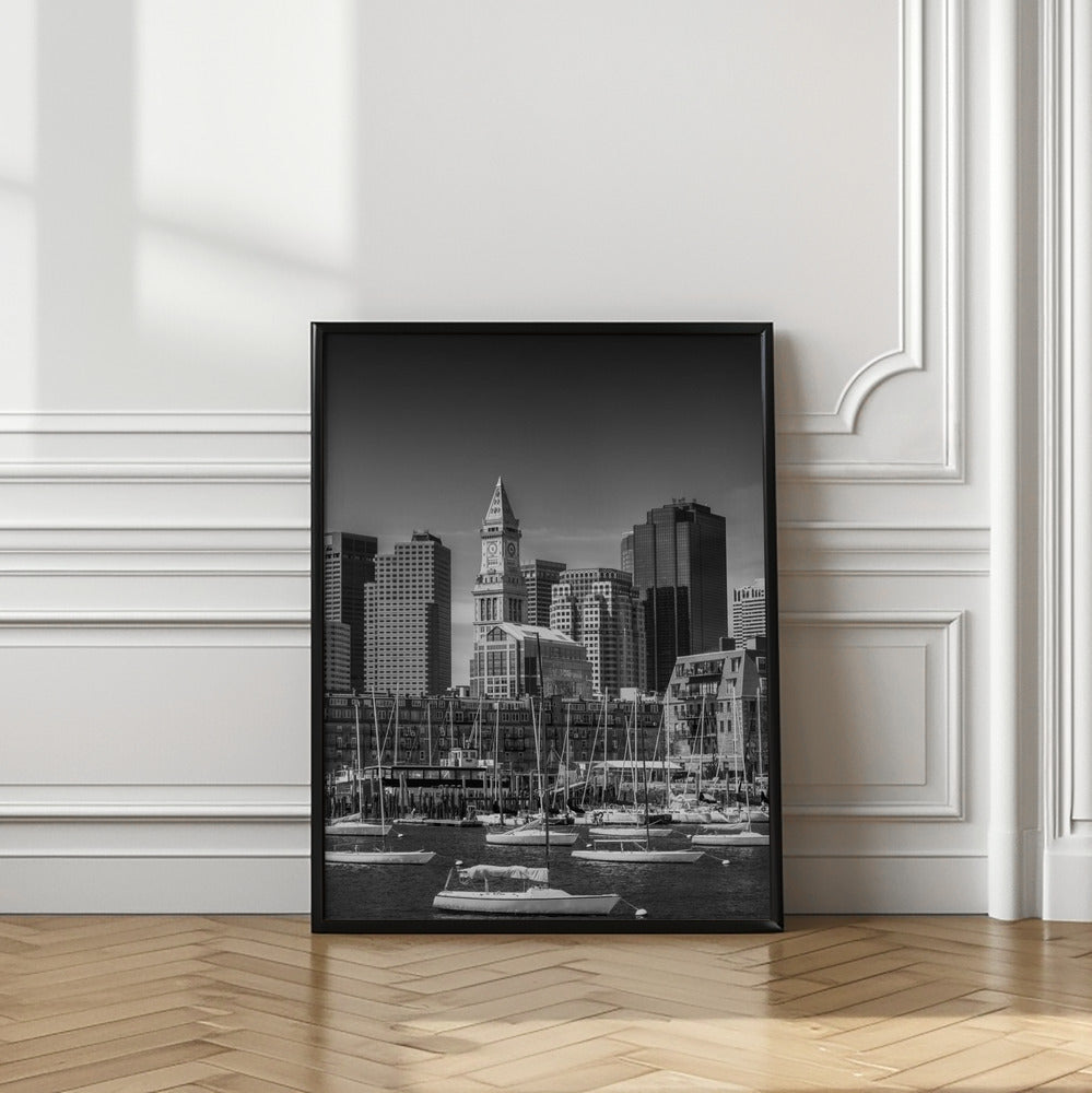 Art Prints of BOSTON Skyline North End & Financial District