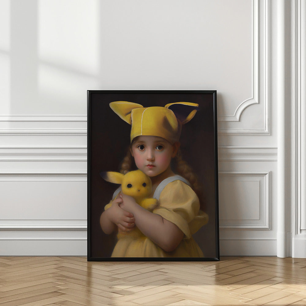Art Prints of Kawaii Little Girl