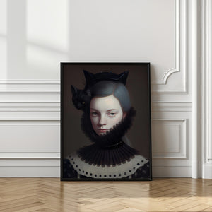 Art Prints of Miss Black Kitty