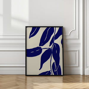 Art Prints of Blue Leafs
