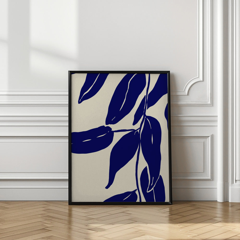 Art Prints of Blue Leafs