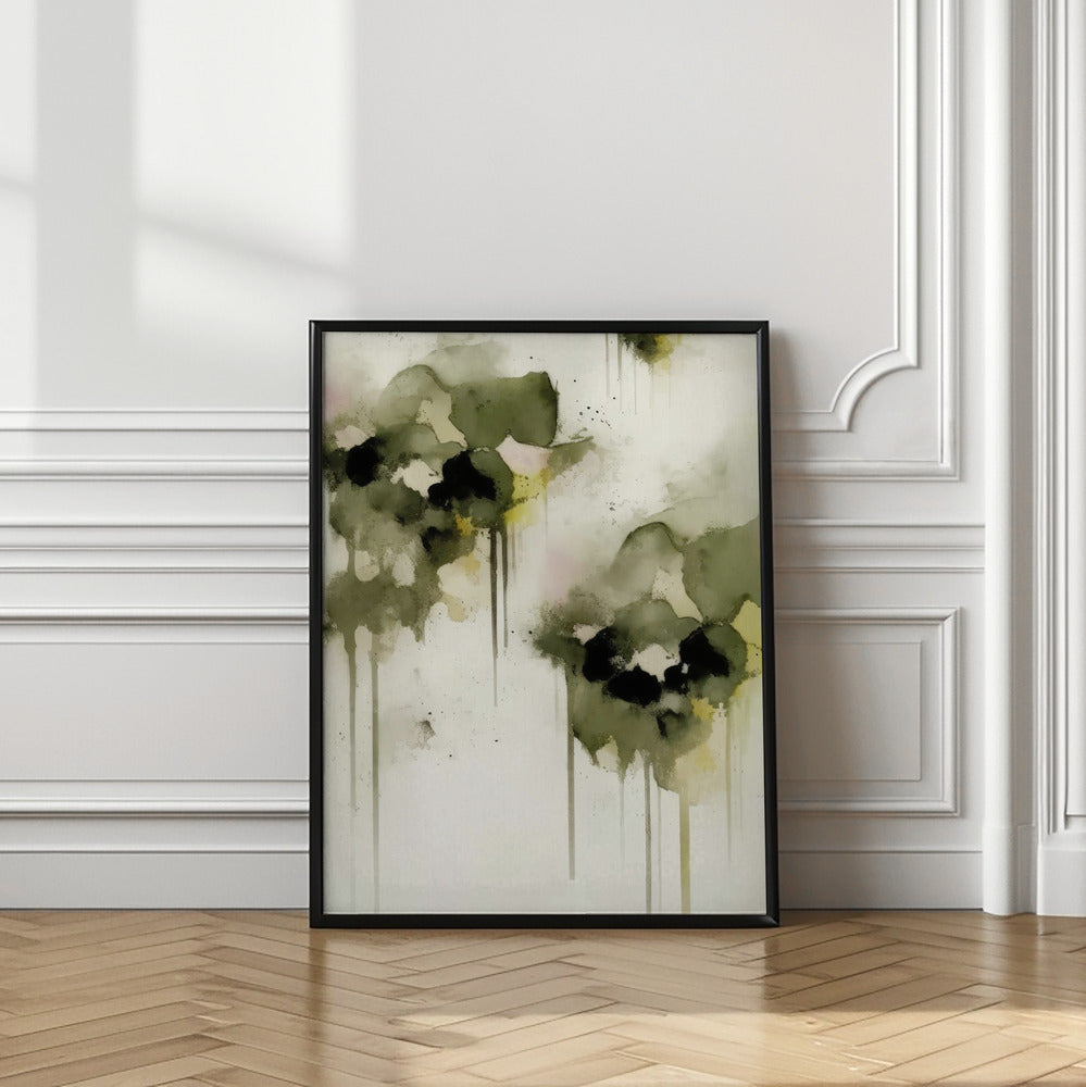Art Prints of Green pansies