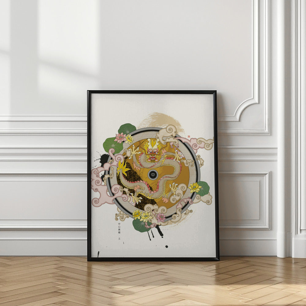 Art Prints of Yellow Dragon of the Center