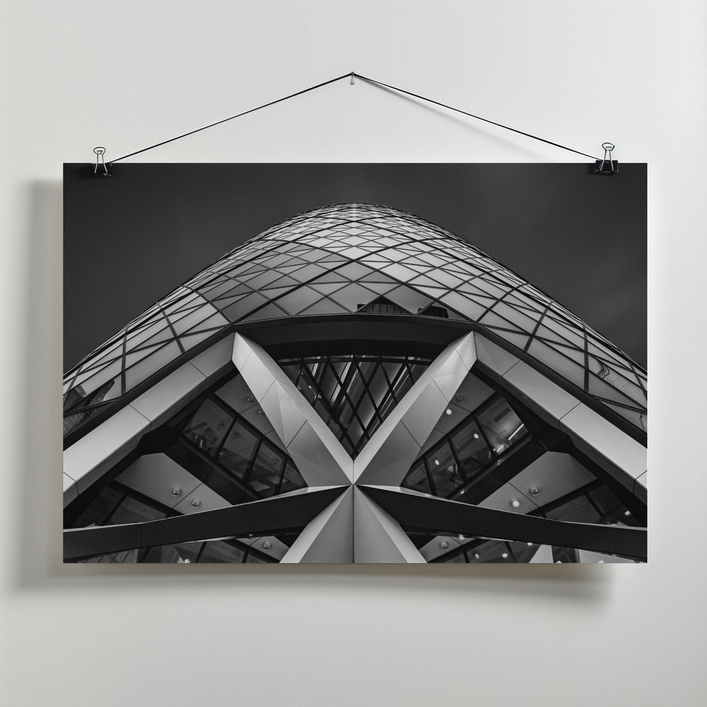 Art Prints of Zigzag (The  Gherkin)