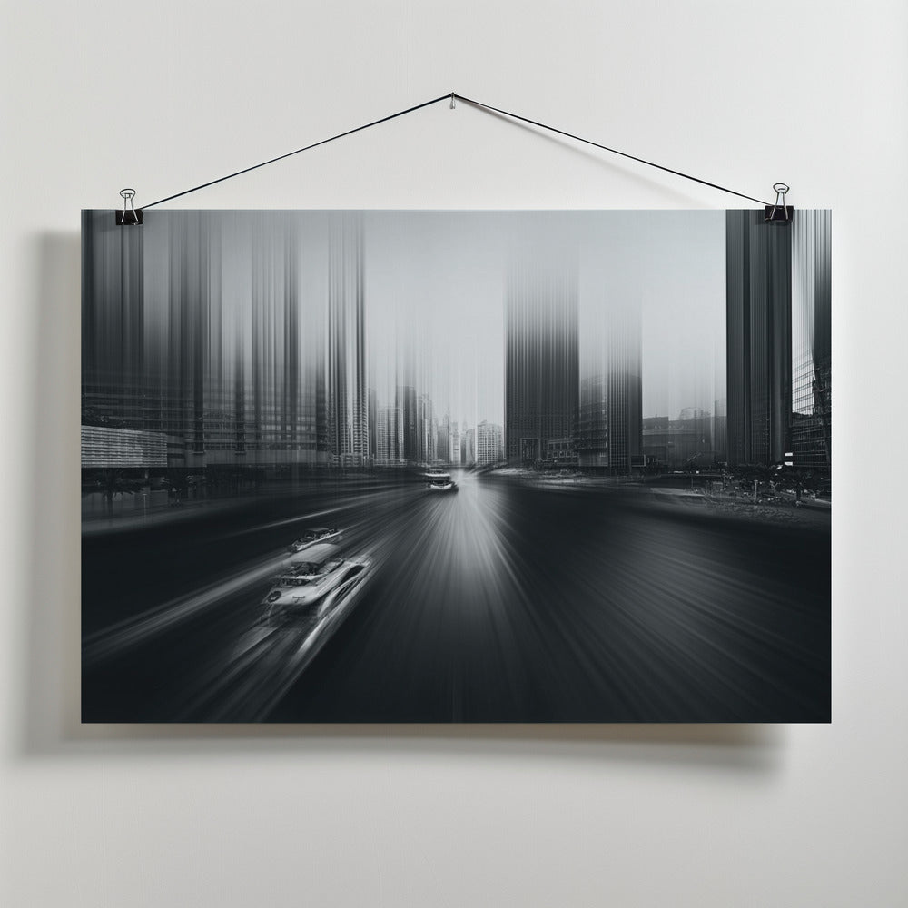 Art Prints of Acceleration - Monochrome