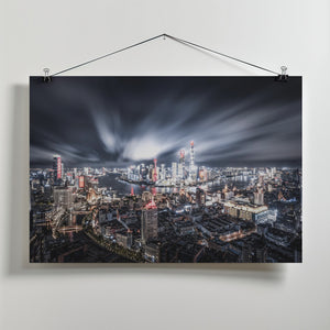 Art Prints of Strong Wind in Shanghai