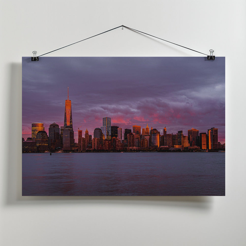 Art Prints of New York City Sunset