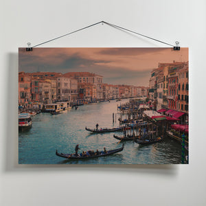 Art Prints of Grand channel Venice on sunset