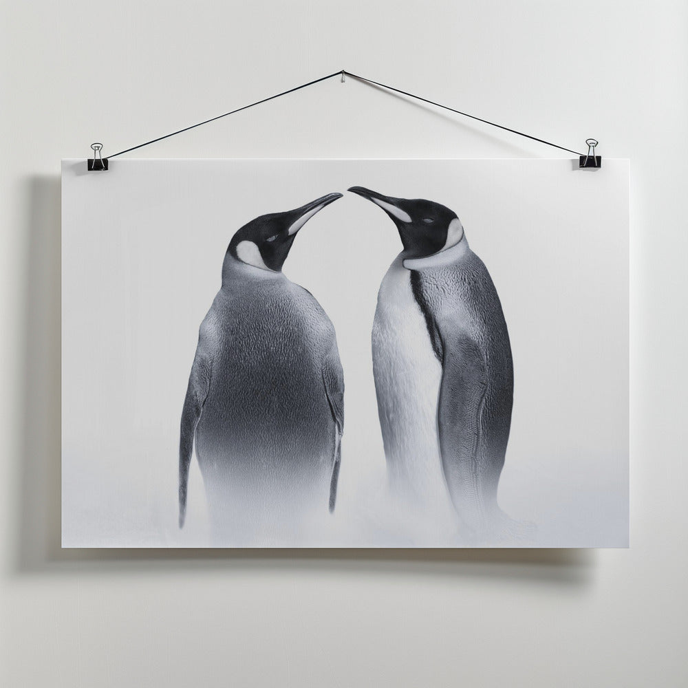 Canvas Art Print we are King penguin