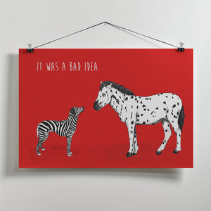 Canvas Art Print Bad idea