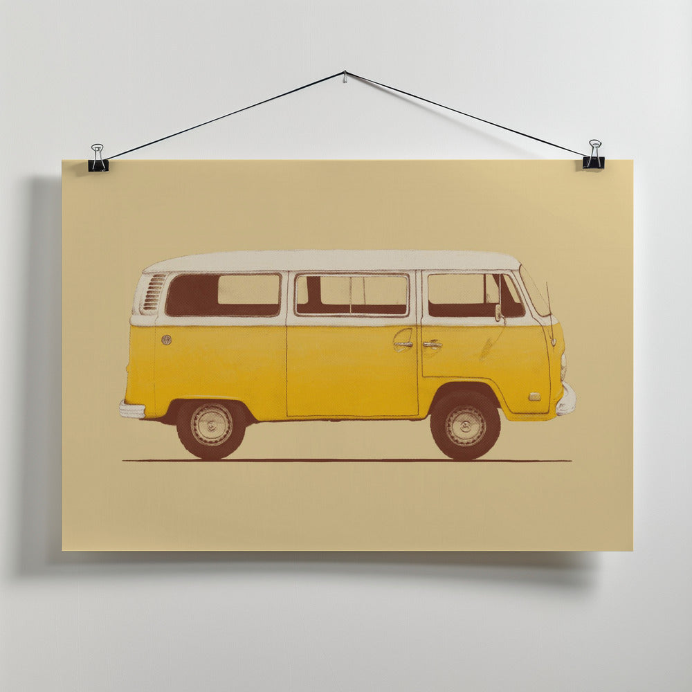 Art Prints of Yellow Van