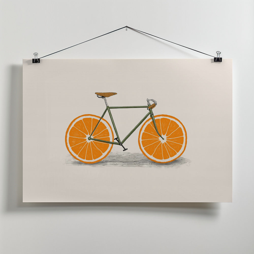 Art Prints of Orange Wheels