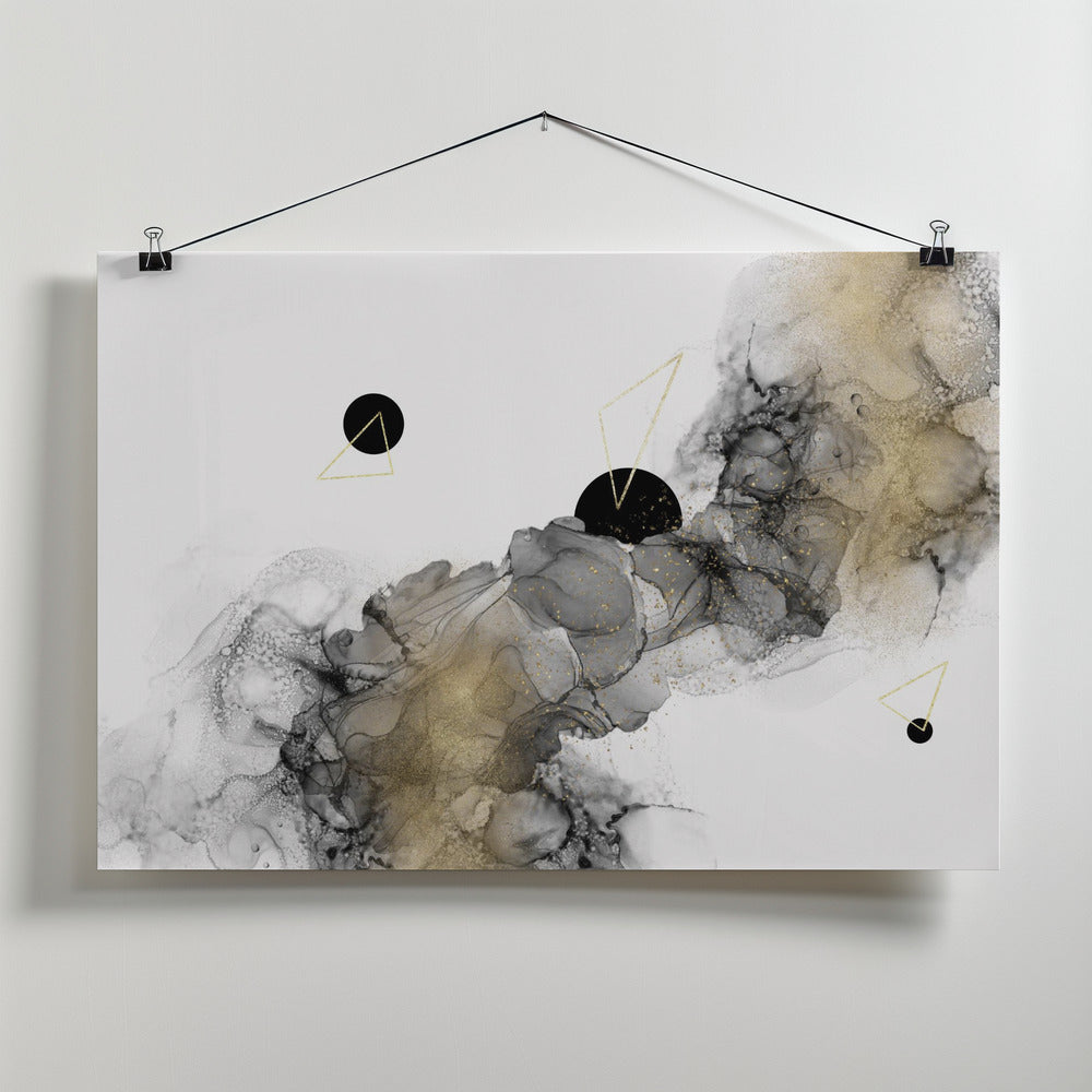 Art Prints of ALCOHOL INK Galaxy abstract